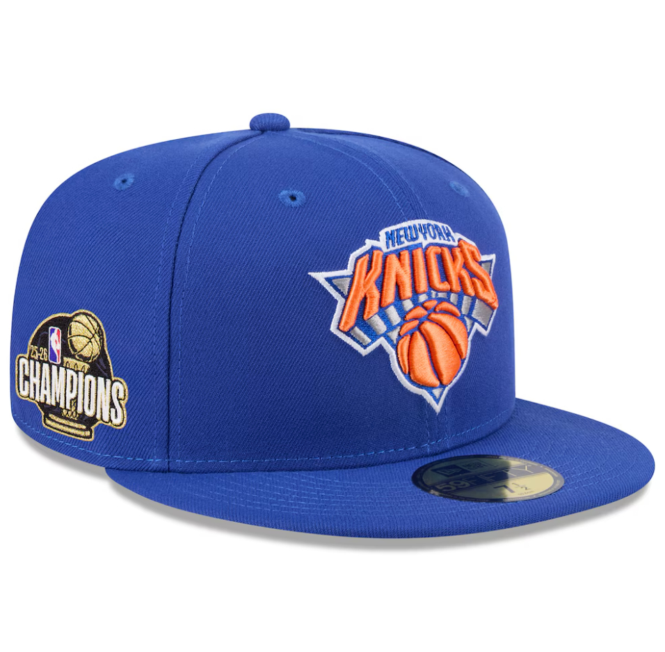 New York Knicks New Era 2026 NBA Finals Champions 59FIFTY Fitted Hat – Blue